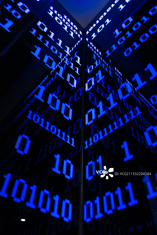 浙江宁波，数字信息，5G传输，内存，显卡，人工智能，蓝色图片素材