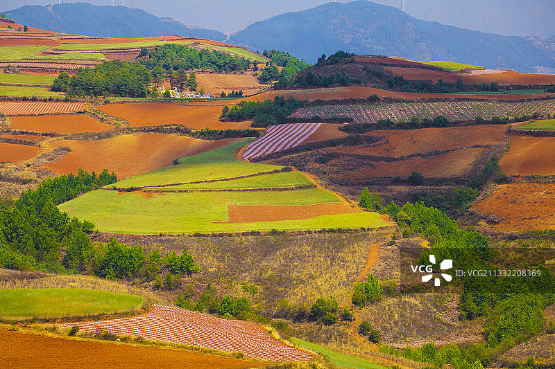 美丽的田原山丘图片素材