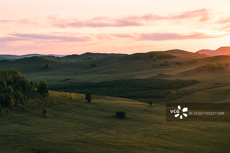 初秋的乌兰布统草原风光图片素材