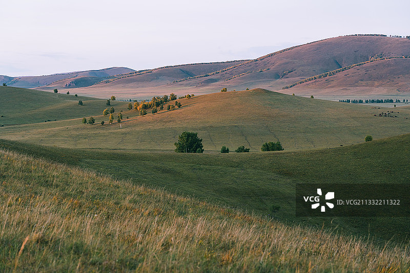 初秋的乌兰布统草原风光图片素材