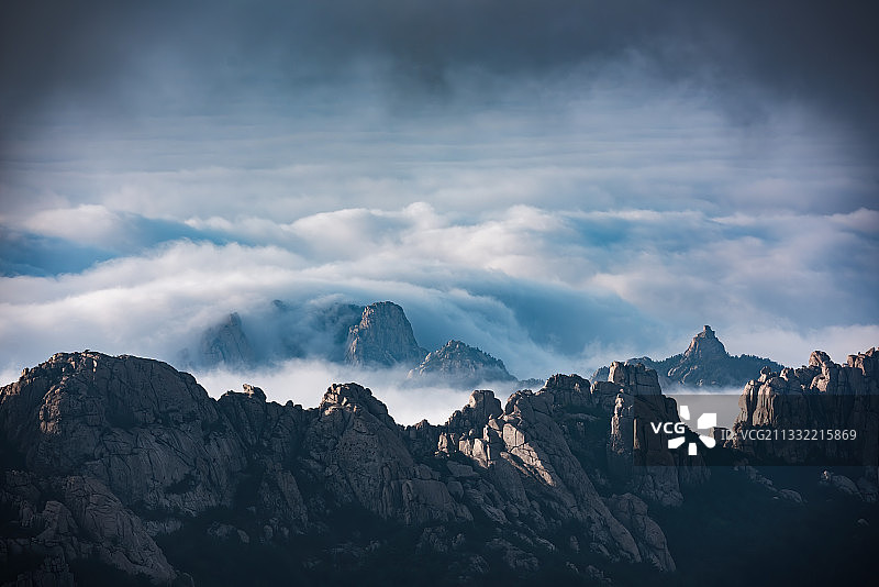 青岛崂山风光图片素材