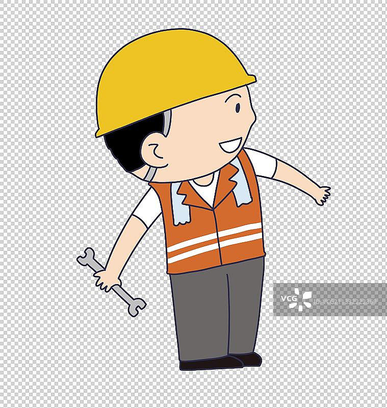 元素：建筑工人图片素材