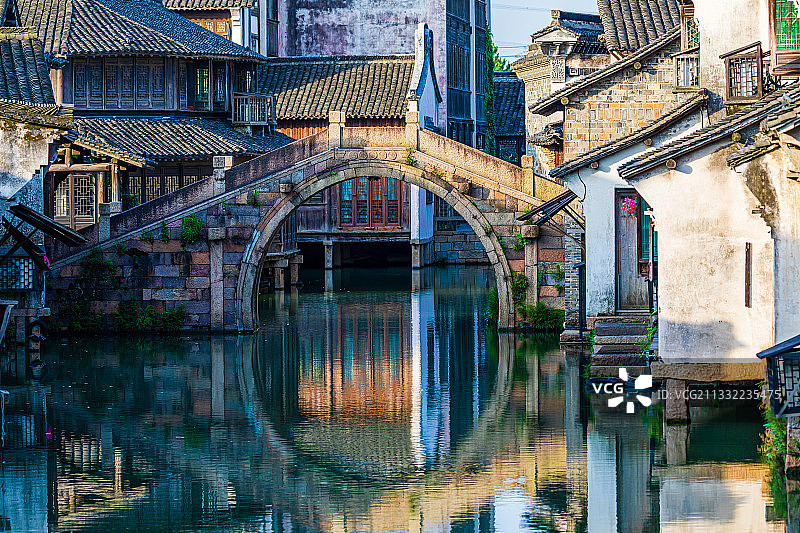 嘉兴，桐乡，乌镇风景区，西栅图片素材