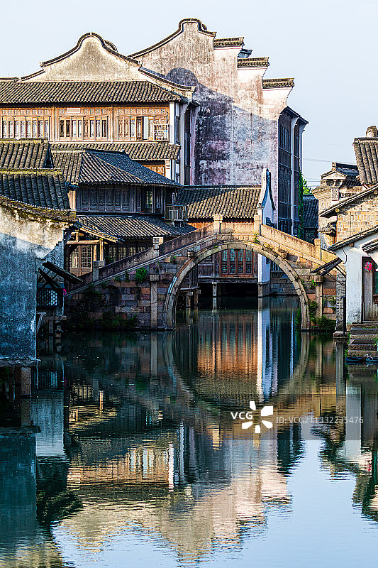 嘉兴，桐乡，乌镇风景区，西栅图片素材