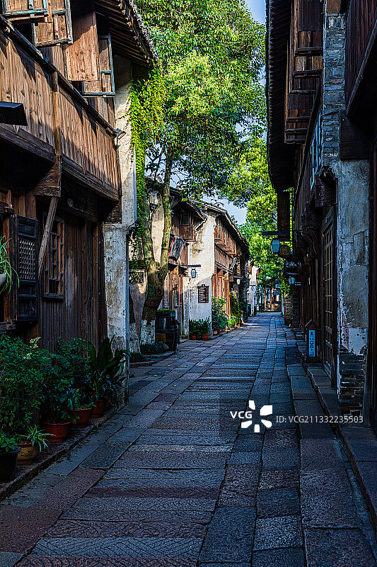 嘉兴，桐乡，乌镇风景区，西栅图片素材