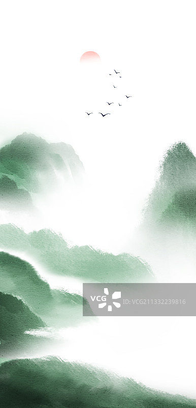 水墨山水图片素材