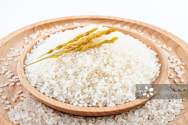 东北大米圆粒米图片素材