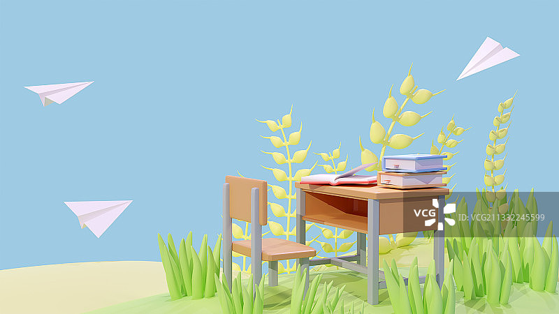 芒种时节学习取得收获图片素材