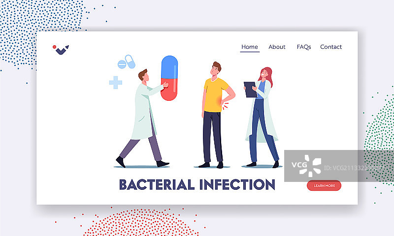 肾脏细菌感染引起的肾盂肾炎疼痛图片素材