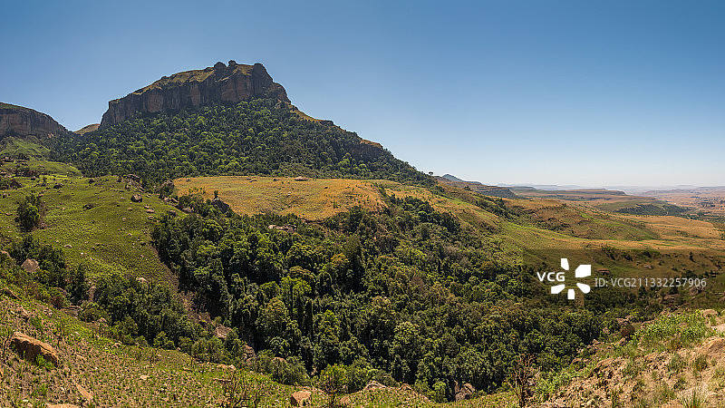 莱索托德拉肯斯堡晴空下风景美景图片素材