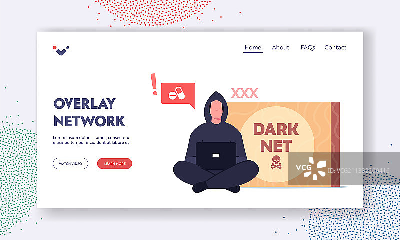 暗网网络叠加登录页模板图片素材