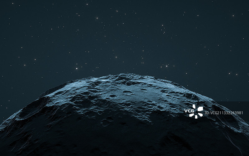 黑色背景下的星球 3D渲染图片素材