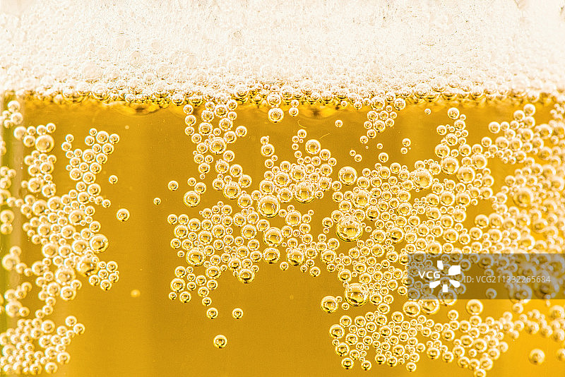 啤酒气泡泡沫特写图片素材