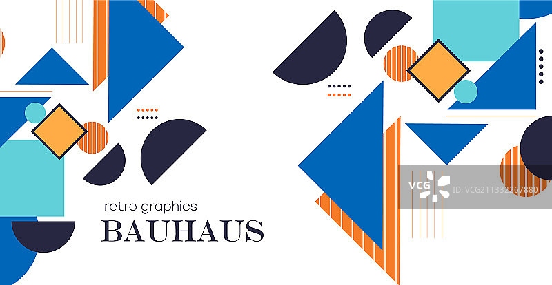 抽象几何背景包豪斯极简主义图片素材