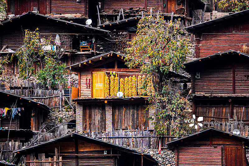 云南迪庆维西傈僳族同乐村图片素材