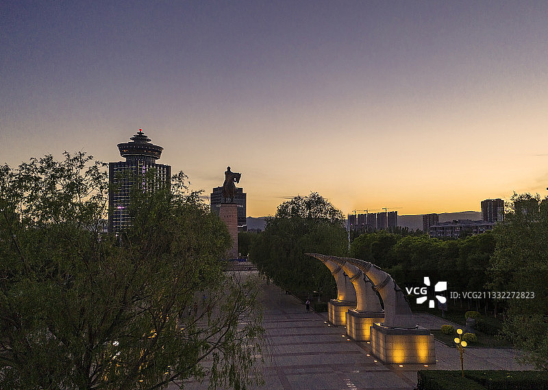 成吉思汗广场。图片素材