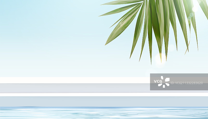 阳光海水创意设计背景图片素材