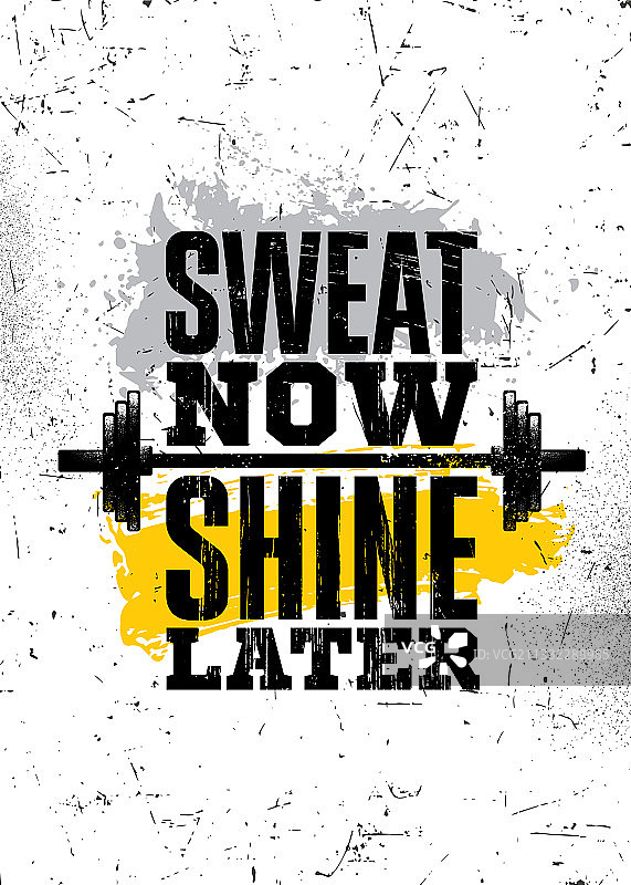 挥洒汗水，成就辉煌，健身格言图片素材