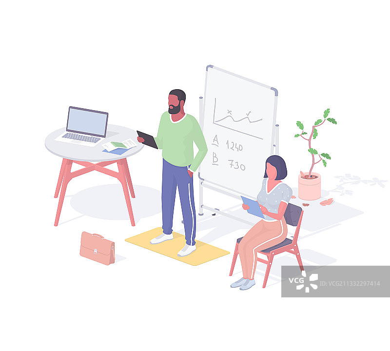 人们排练面试演讲图片素材