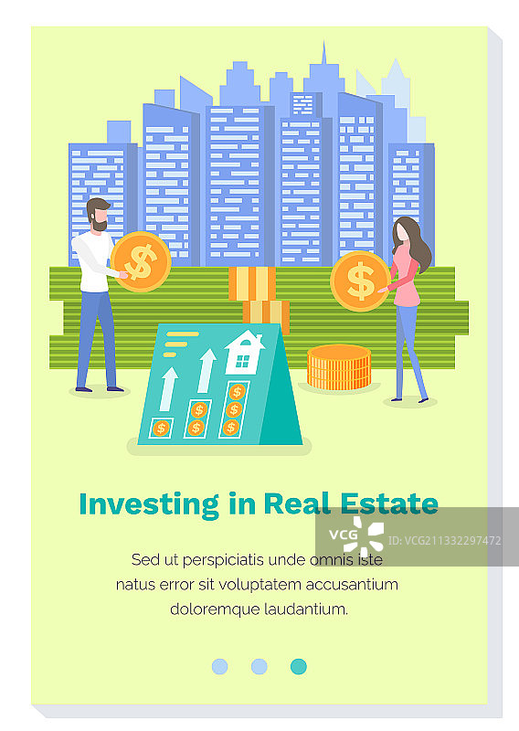 房地产投资引导页模板图片素材