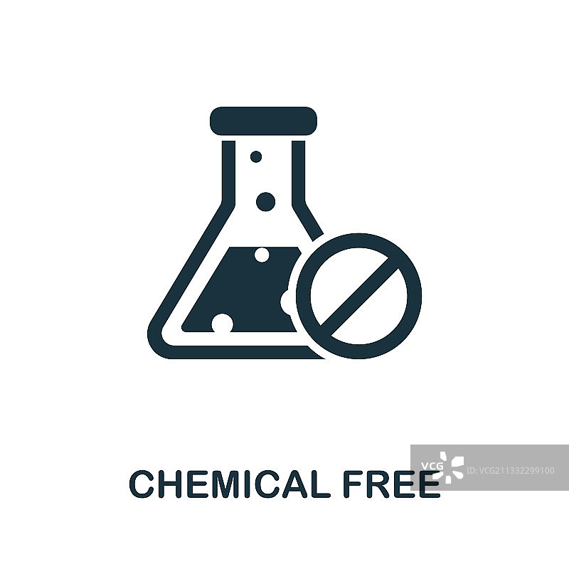 有机农业无化学成分图标图片素材