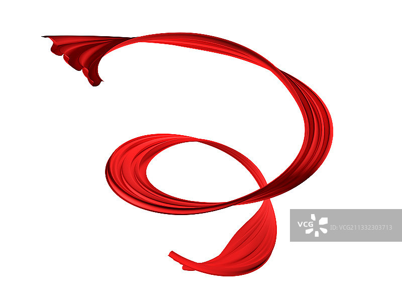 3D红布条图片素材