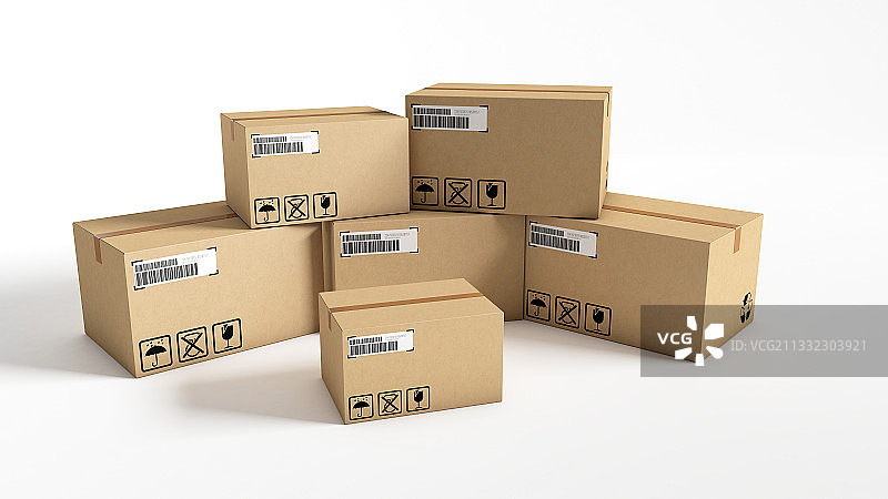 快递包装箱图片素材