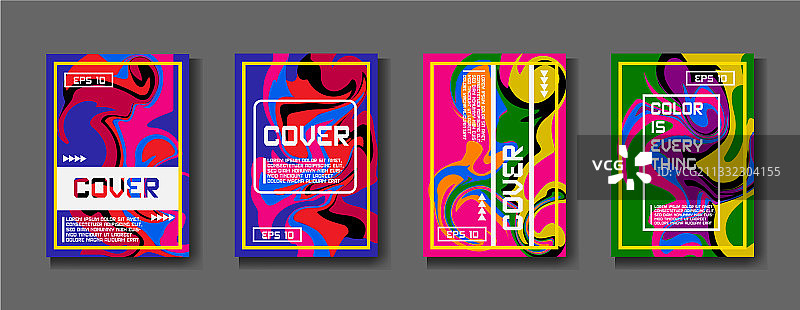 混合丙烯酸涂料液体大理石纹理图片素材