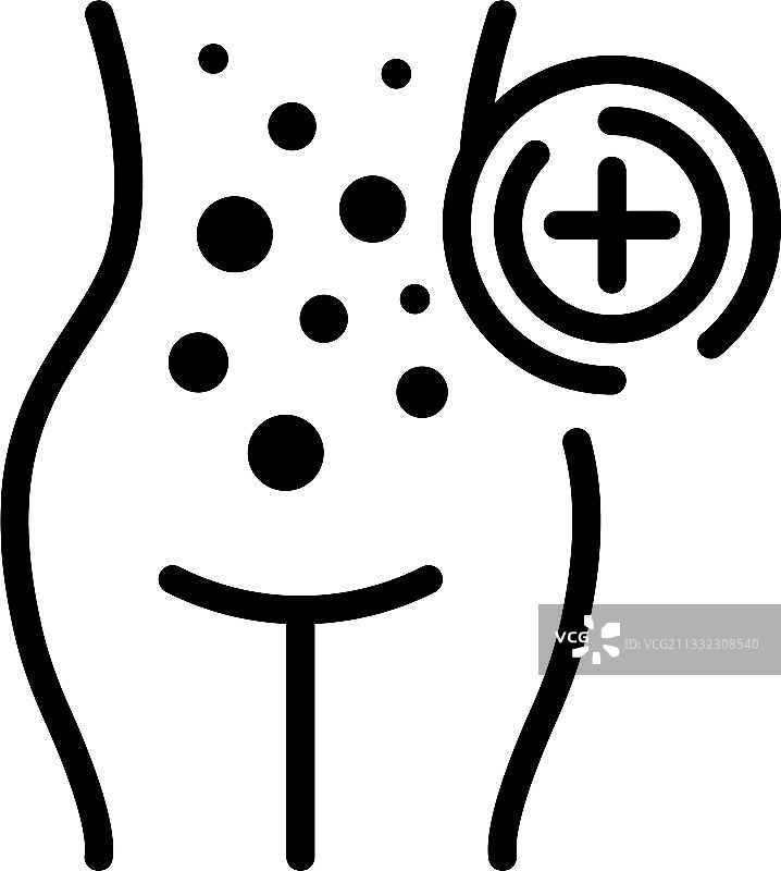 过敏体质图标轮廓样式图片素材