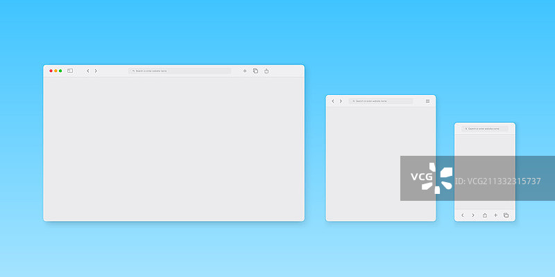 网页浏览器窗口模板网站浏览器图片素材