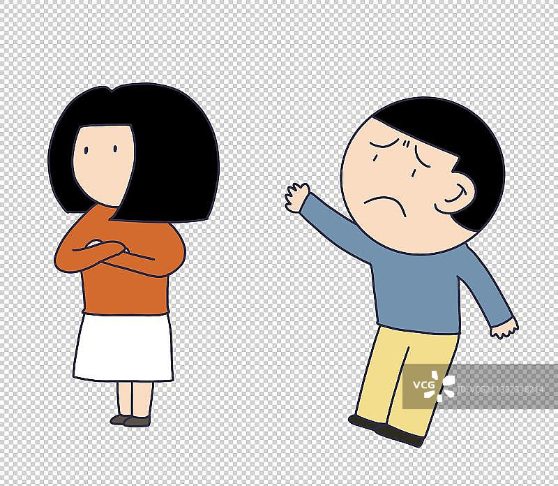 元素：吵架闹矛盾图片素材