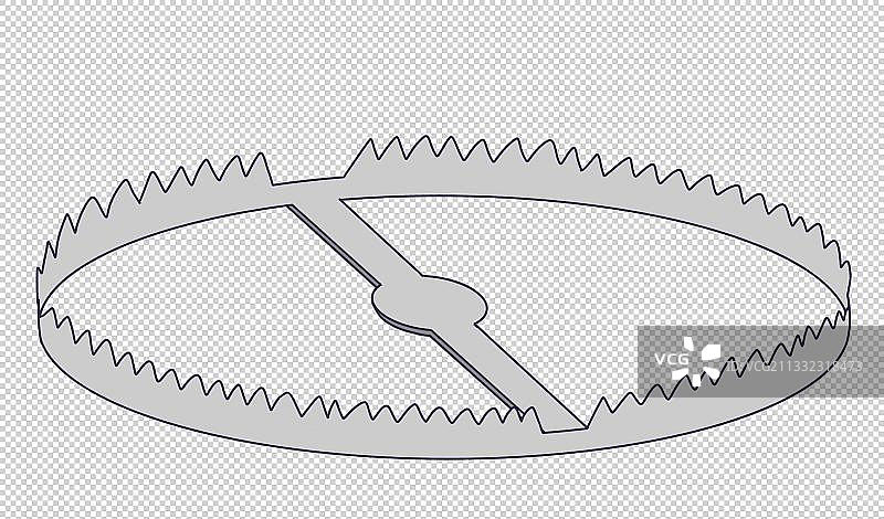 元素：捕兽夹图片素材