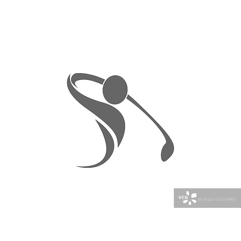 高尔夫标志图标创意设计模板图片素材