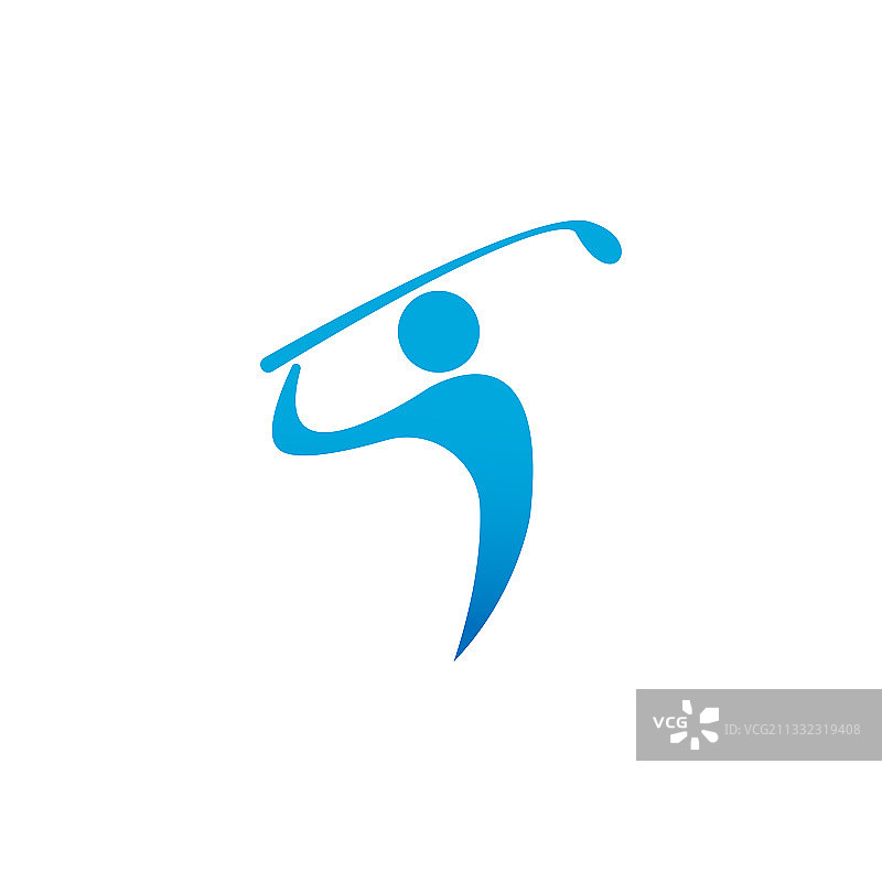 高尔夫标志图标创意设计模板图片素材