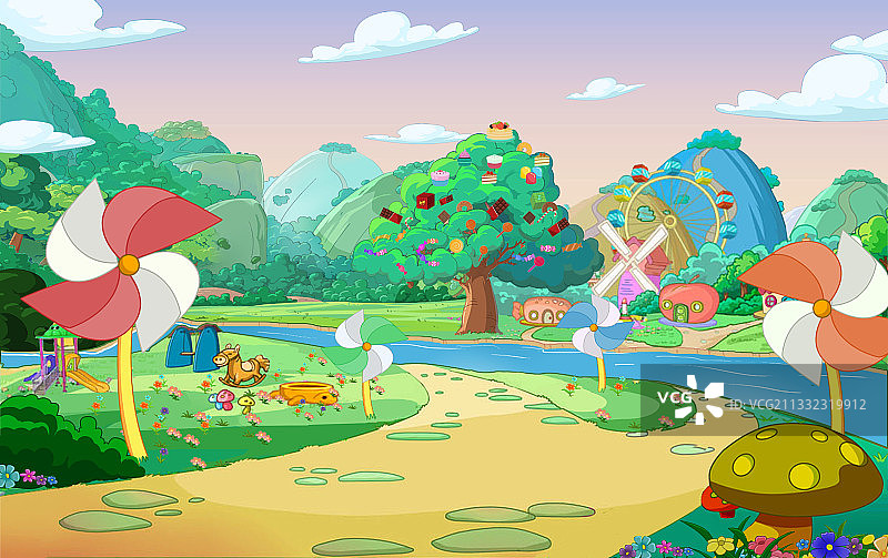 背景素材插画图片素材