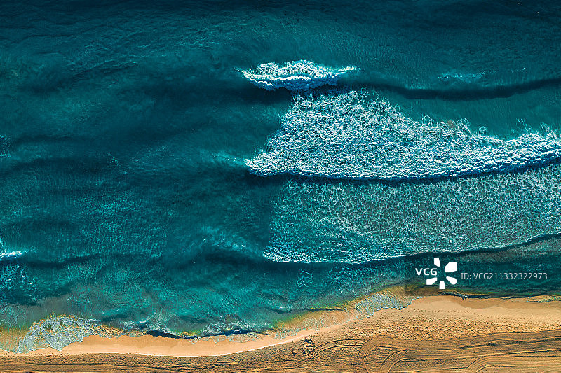 墨西哥金塔纳罗奥海域航拍景观图片素材