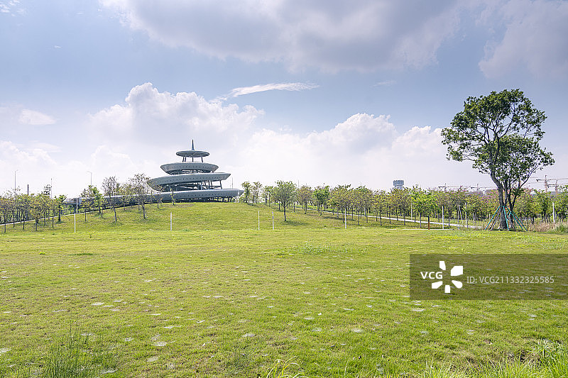 佛山市桂城街道文翰湖公园图片素材