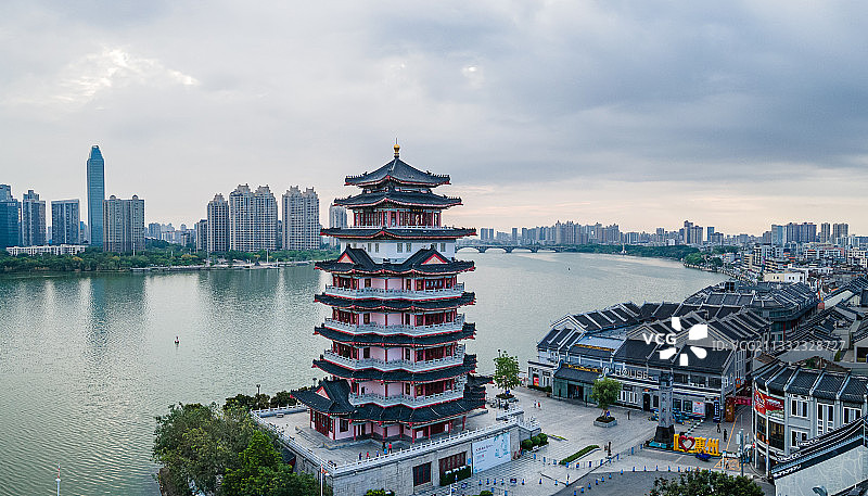 广东省惠州市合江楼水东街古建筑景观图片素材