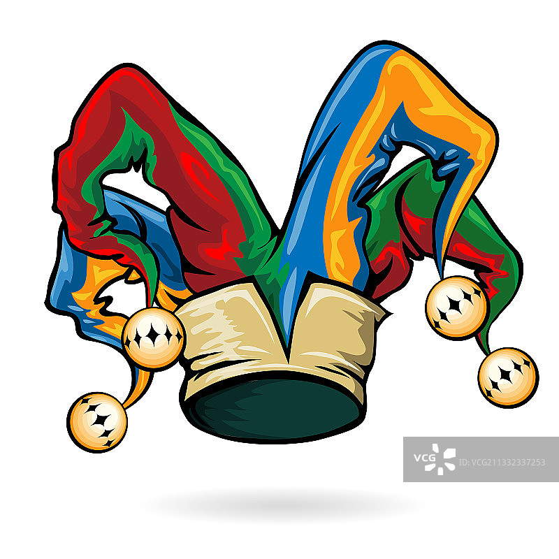 彩色小丑帽子图片素材