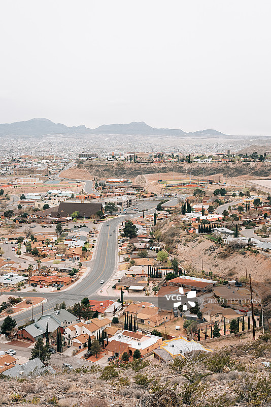 城镇景观高角度照片图片素材
