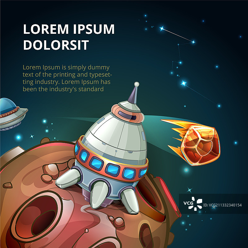 宇宙飞船行星太空创意设计图片素材