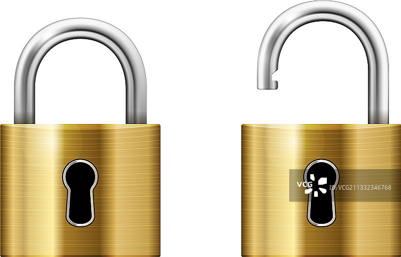 带钥匙孔的挂锁图片素材