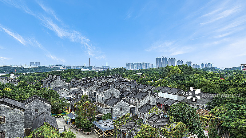 广州岭南印象园建筑图片素材