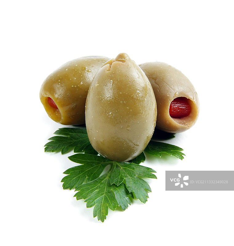 白色背景上的食物特写图片素材