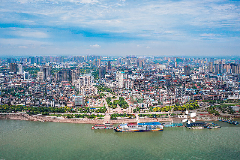 荆州市沙市区码头图片素材