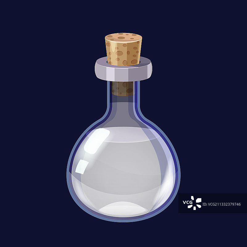 白色魔法药剂游戏瓶图片素材