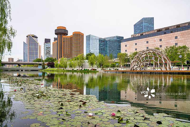 亮马河国际风情水岸图片素材