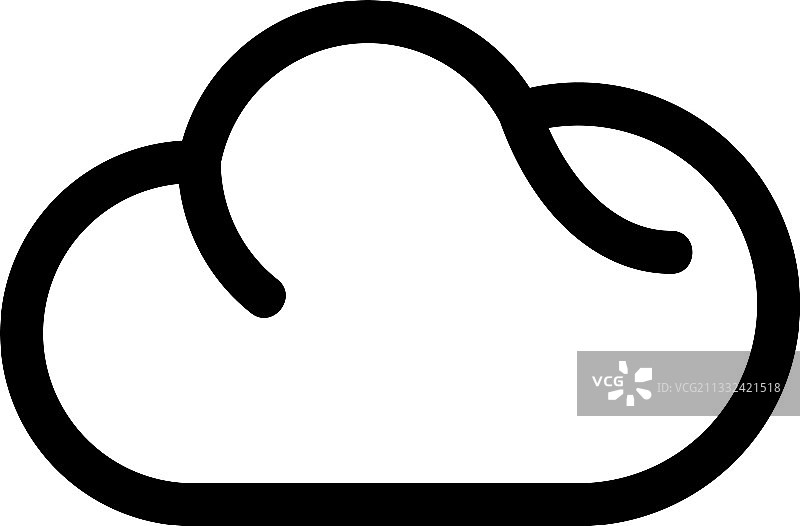 云朵图标或logo独立标志图片素材
