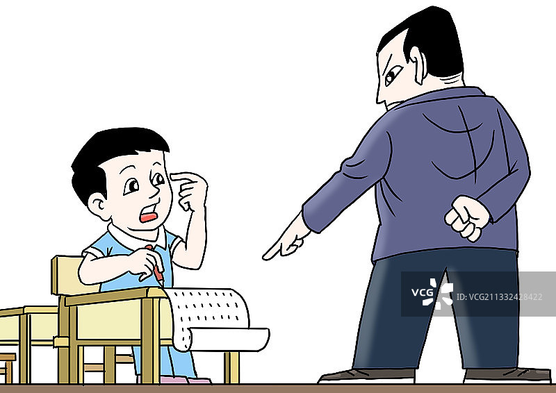 插画：考场上图片素材