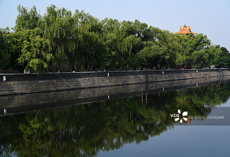 北京故宫角楼和筒子河图片素材